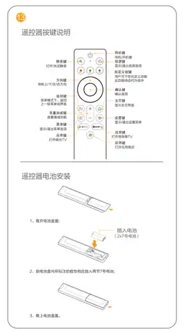 TCL 遥控器外观说明-13